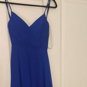 B.Smart royal blue formal dress